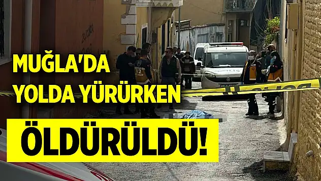 Muğla'da yolda yürürken öldürüldü!