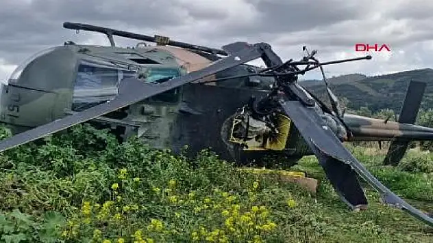 Son Dakika! İzmir'de askeri helikopter boş araziye zorunlu iniş yaptı: 1 yaralı