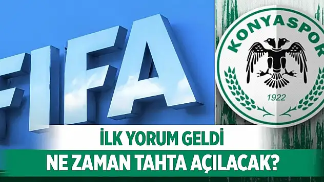 Konyaspor'da transfer yasağıyla ilgili ilk yorum!