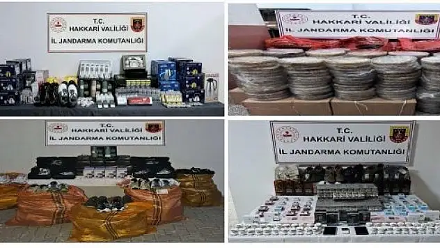 Çok sayıda kaçak malzeme ele geçirildi