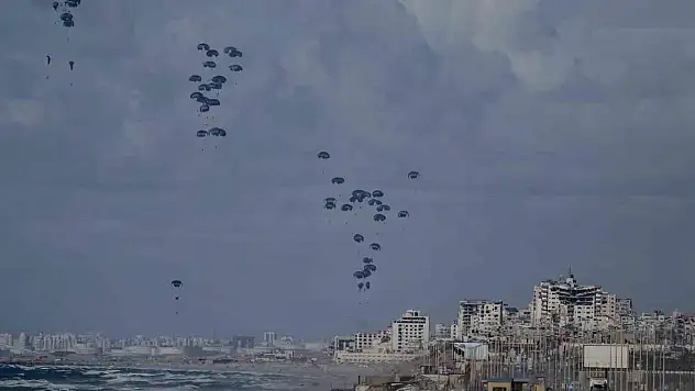 ABD ve Ürdün, Gazze'ye havadan yardım operasyonu düzenledi