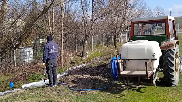 Konya Seydişehir'de larvayla mücadele çalışmaları başladı