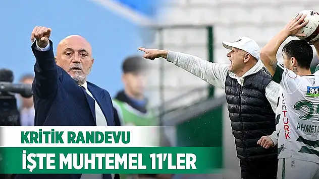 Konyaspor-Adana Demirspor, Muhtemel kadrolar!