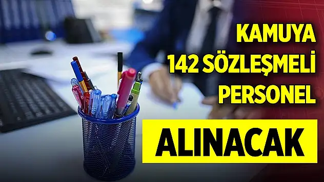 Kamuya 142 sözleşmeli personel alınacak