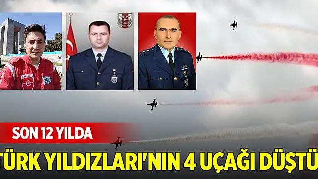 Son 12 yılda Türk Yıldızları'nın 4 uçağı düştü! 3 şehit