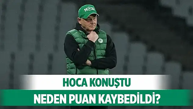 Konyaspor'da Omerovic puan kaybını değerlendirdi