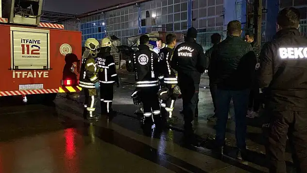 Yabancı uyruklu şahıs kaldığı iş yerinde yanarak can verdi