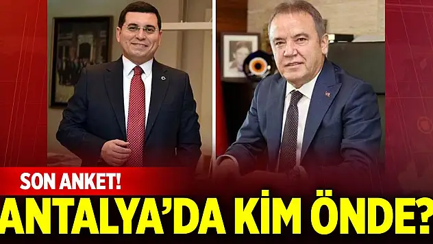 Antalya Büyükşehir seçim anketi yayımlandı! 7 puan önde