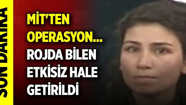 Son Dakika! MİT'ten operasyon... Rojda Bilen etkisiz hale getirildi