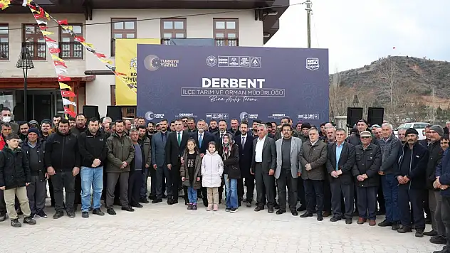 Konya Büyükşehir'in Derbent'e kazandırdığı ilçe tarım ve orman müdürlüğü binası açıldı