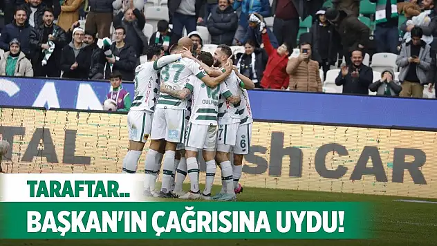 Konyaspor taraftarına güveniyor!
