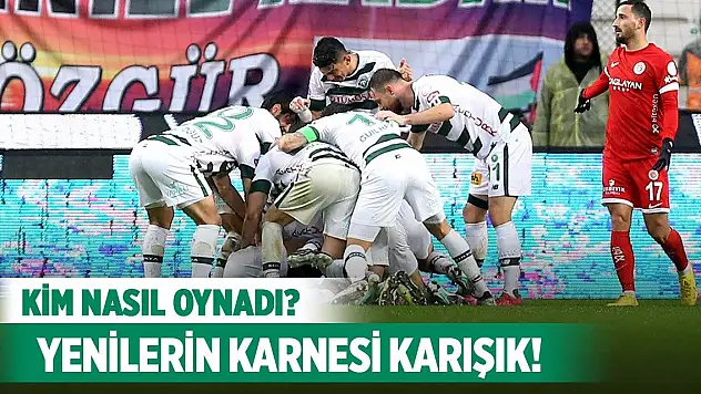 Konyaspor'da yenilerin karnesi karışık