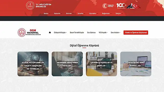 MEB'in 'Dijital Öğrenme Köprüsü' hizmete açıldı