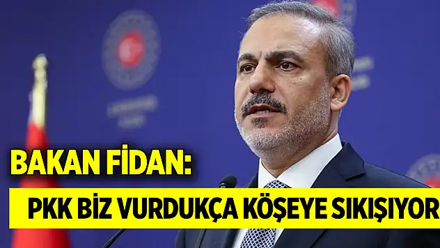 Bakan Fidan: PKK biz vurdukça köşeye sıkışıyor