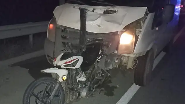 Gaziantep'te, kamyonetin çarptığı motosikletli hayatını kaybetti