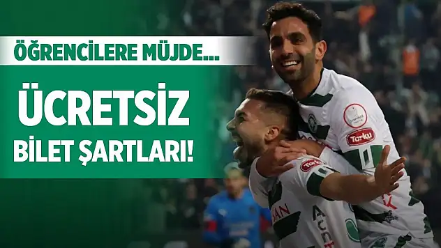 O üniversiteden Konyaspor maçına ücretsiz bilet!