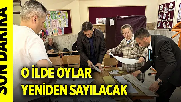 Son Dakika! Kütahya'da oylar yeniden sayılacak
