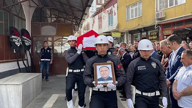 Kalp krizi sonucu ölen polis memuru son yolculuğuna uğurlandı