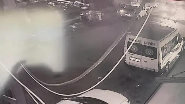 Çalışır halde bırakılan otomobil böyle çalındı!