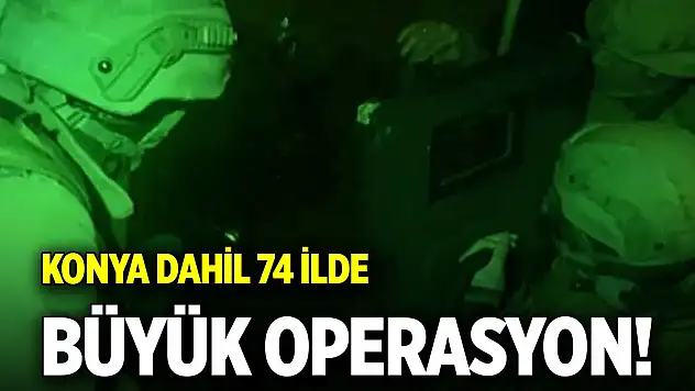 Konya dahil 74 ilde silah kaçakçılarına operasyon!