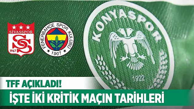Son Dakika! Konyaspor'un maç programı belli oldu