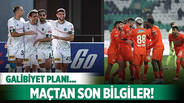 Konyaspor-Alanyaspor, Anadolu Kartalı hazır!