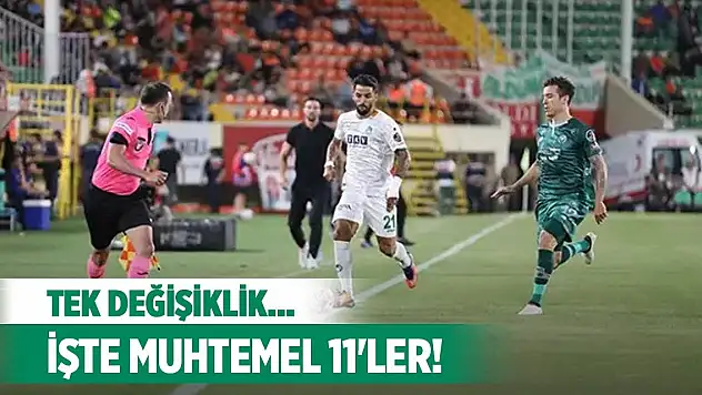 Konyaspor-Alanyaspor, Muhtemel 11'ler