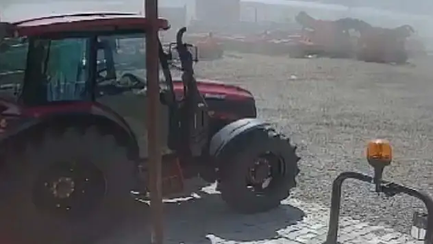 Çanakkale'de takla atan otomobilin sürücüsü öldü kaza anı güvenlik kamerasında