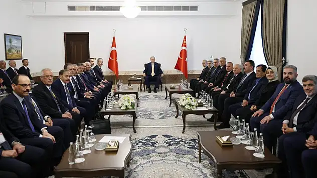 Cumhurbaşkanı Erdoğan, Irak Türkmen toplumu temsilcilerini kabul etti