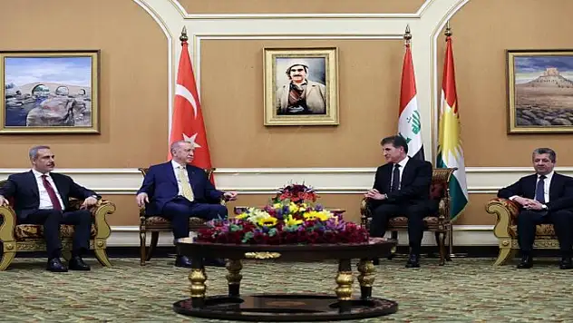 Cumhurbaşkanı Erdoğan, IKBY Başkanı Barzani ile görüştü