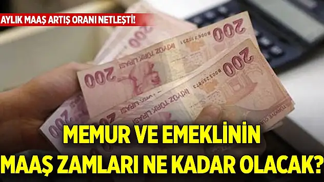 4 aylık maaş artış oranı netleşti! Memur ve emeklinin maaş zamları ne kadar olacak?