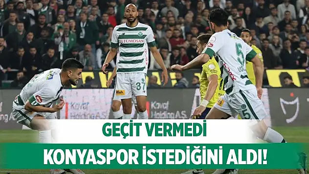 Konyaspor-Fenerbahçe, Puanı cebe koyduk!