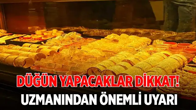 Düğün yapacaklar dikkat! Uzmanından önemli uyarı