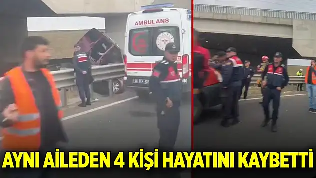 Ankara'daki trafik kazasında aynı aileden 4 kişi hayatını kaybetti