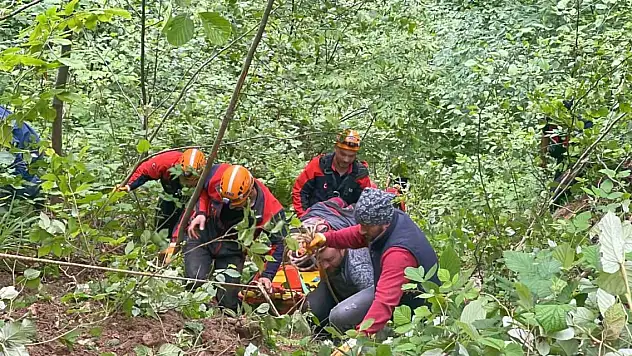 Kontrolden çıkan araç uçuruma yuvarlandı: 1 ölü, 4 yaralı