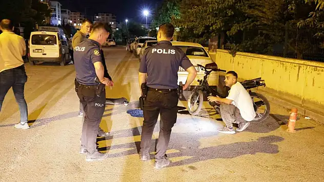Çaldığı motosikletle kaçan şüpheli kovalamacayla yakalandı