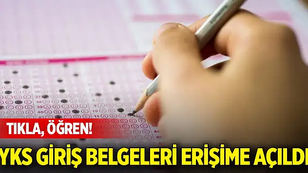 Son Dakika! 2024-YKS giriş belgeleri erişime açıldı