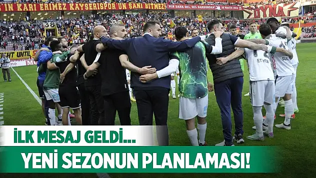Konyaspor'da yeni sezonun ilk planları!
