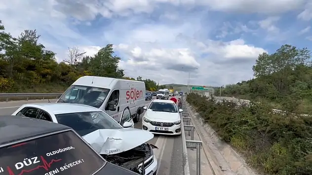 Bursa'da otobanda zincirleme kaza