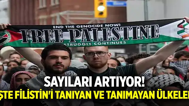 Sayıları artıyor! İşte Filistin'i tanıyan ve tanımayan ülkeler