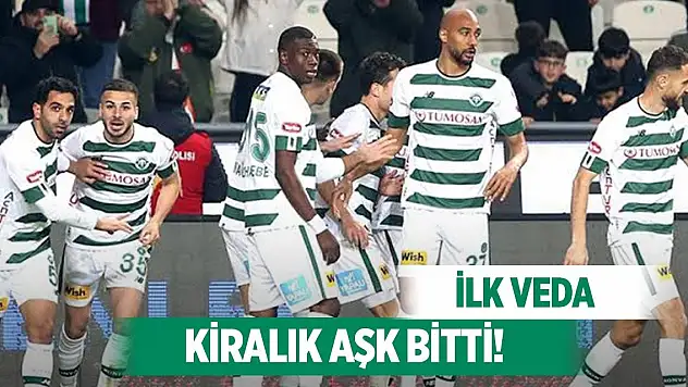 Konyaspor'da ilk ayrılık gerçekleşti!