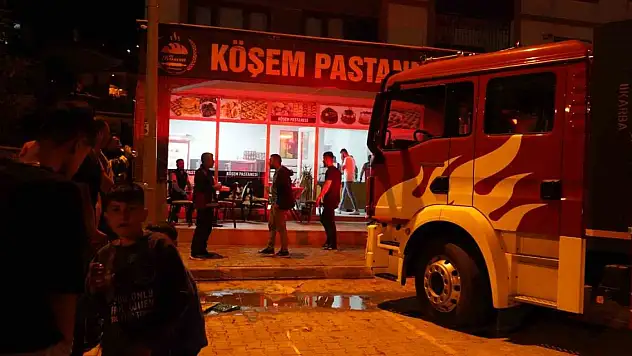 Tüp alev aldı! Pastanede yangın