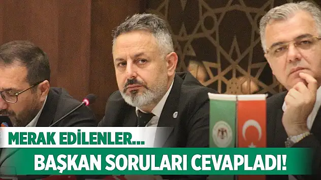 Konyaspor'da Başkan soruları cevapladı!
