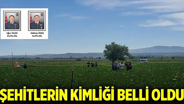 Kayseri'de şehit olan pilotların kimliği belli oldu