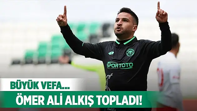 Ömer Ali'den Konyaspor'a büyük vefa!