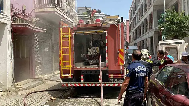Apartman boşluğunda yangın!