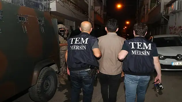 Mersin'de terör örgütü PKK/KCK operasyonunda 12 zanlı yakalandı