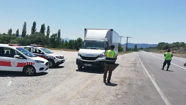 Beyşehir-Antalya kara yolunda trafik denetimleri