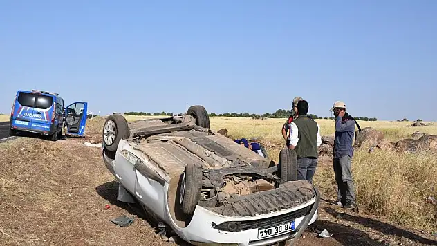 Şarampole devrilen otomobildeki 6 kişi yaralandı