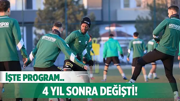 Konyaspor'un programı netleşiyor!